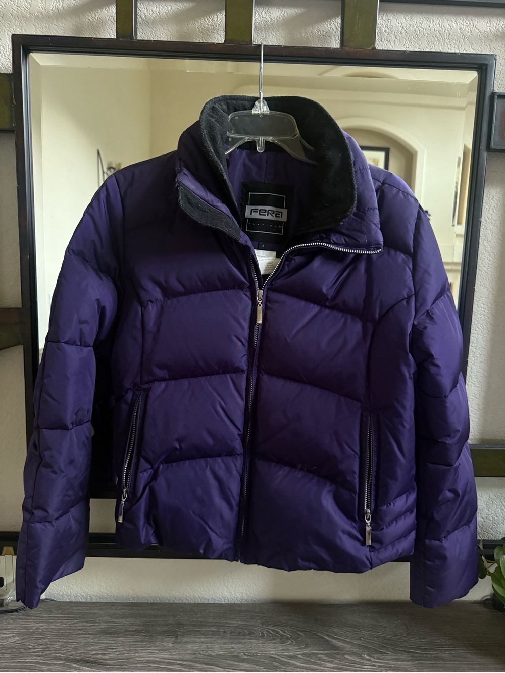 Women's Purple Puffer Jacket